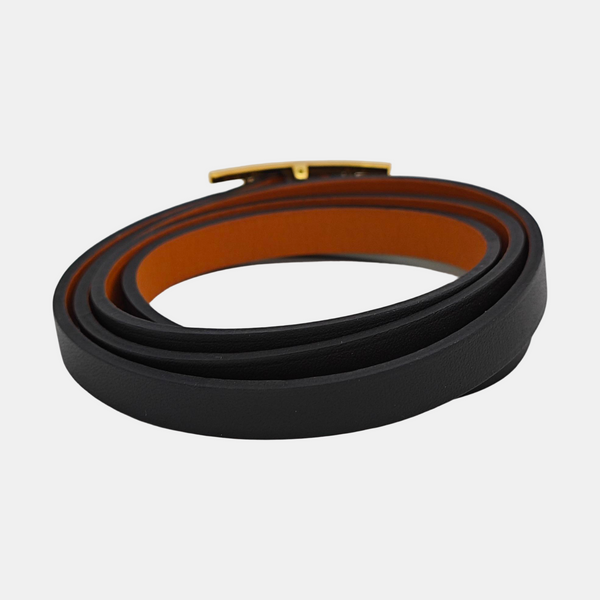 Hapi 3 Leather Black Bangle