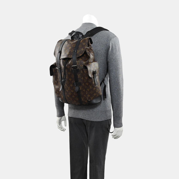 CHRISTOPHER PM Monogram Coated Canvas Brown