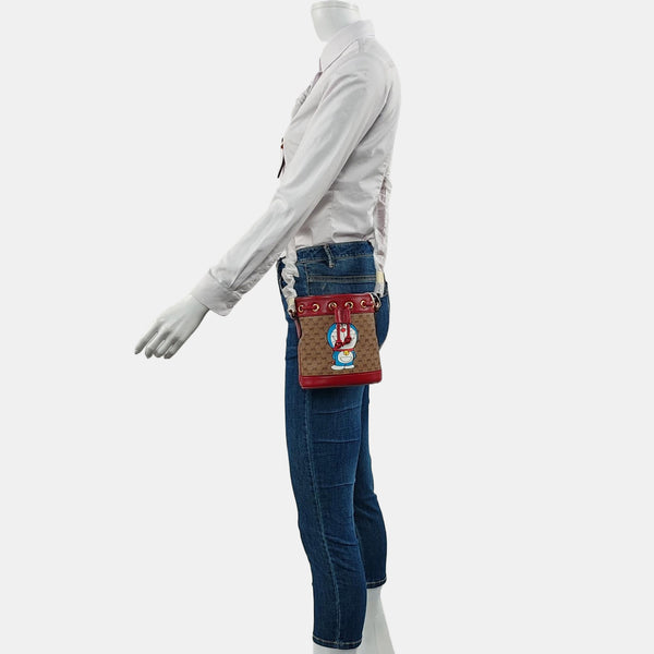 Doraemon X Gucci Mini Monogram Coated Canvas Multicolor