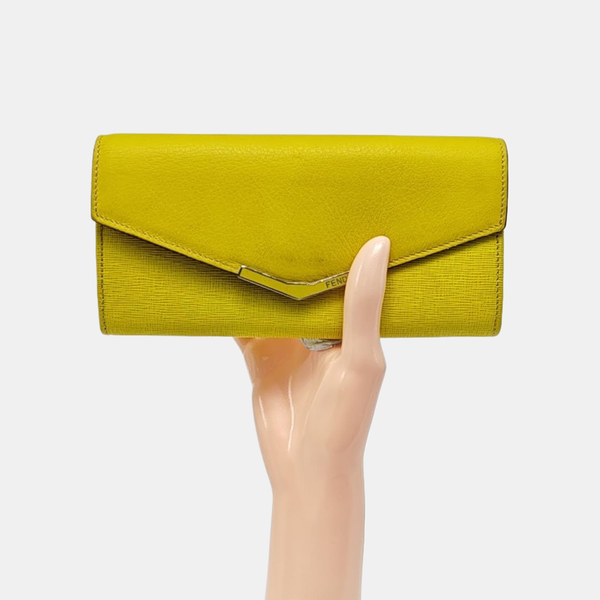 Calfskin Wallet Yellow