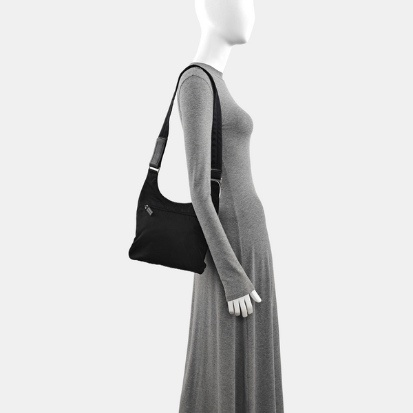 Nylon Shoulder Bag Black