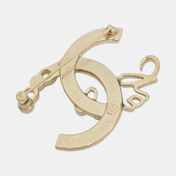 Metal Gold Brooch