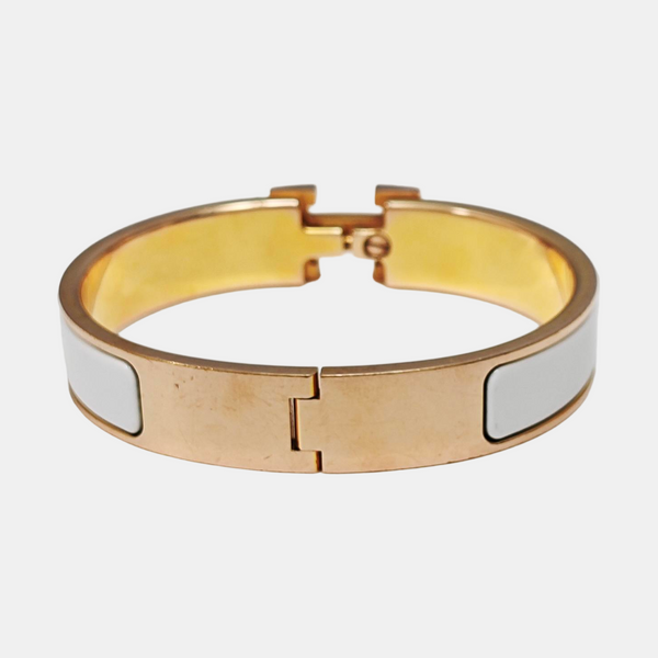 Clic H Metal Rose Gold Bangle