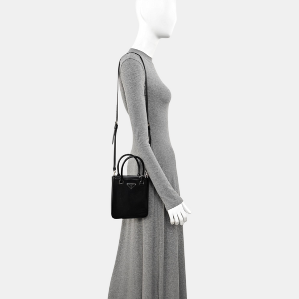 Galleria Small Calfskin Black
