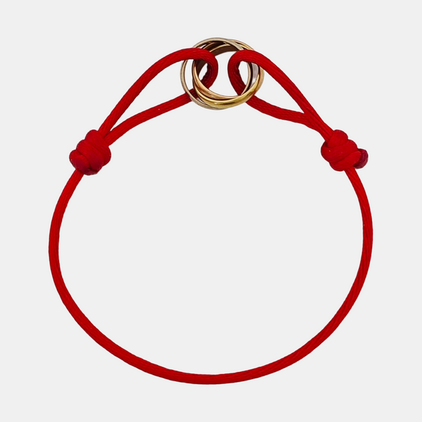 TRINITY 18k White Gold Red Bracelet