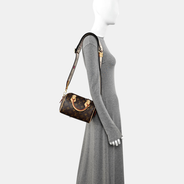 SPEEDY 20 Monogram Coated Canvas Brown