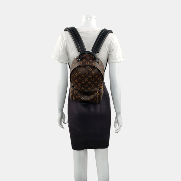 Authenticated pre-owned PALM SPRINGS PM Monogram Coated Canvas Brown - Backpack at Looply