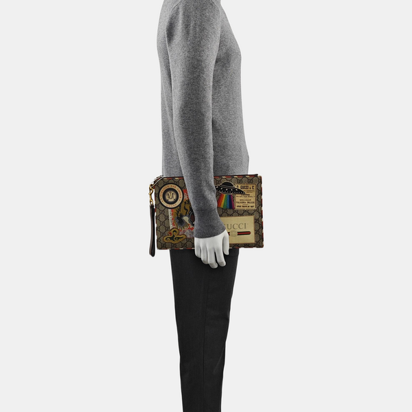 Courrier Monogram Coated Canvas Beige
