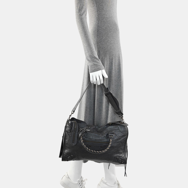 Classic City Medium Lambskin Gray