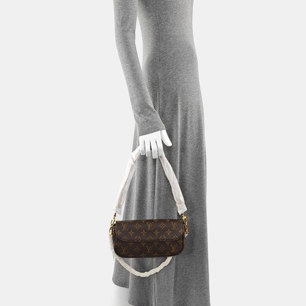 IVY Monogram Coated Canvas Brown
