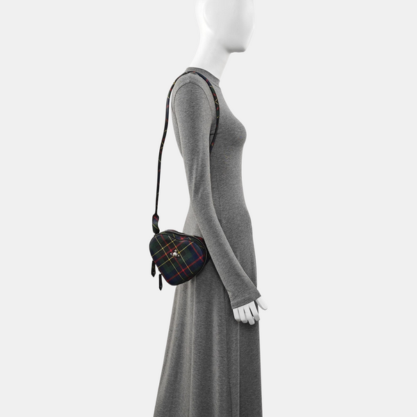 Coated Canvas Shoulder Bag Green