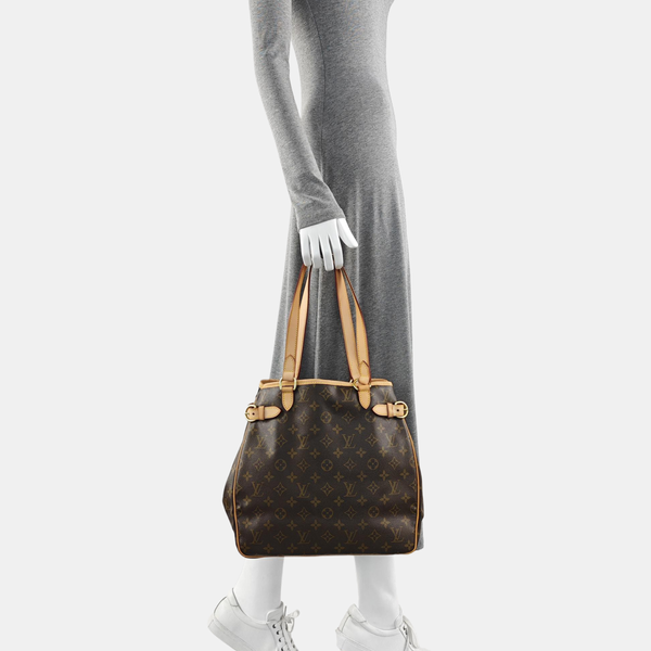 BATIGNOLLES MM Monogram Coated Canvas Brown