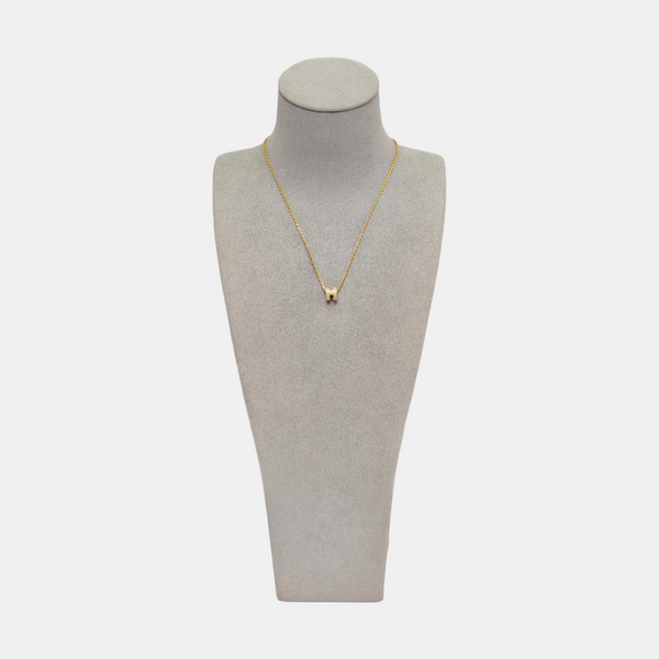 Pop H Metal Gold Necklace