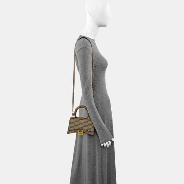 Hourglass XS Coated Canvas Brown