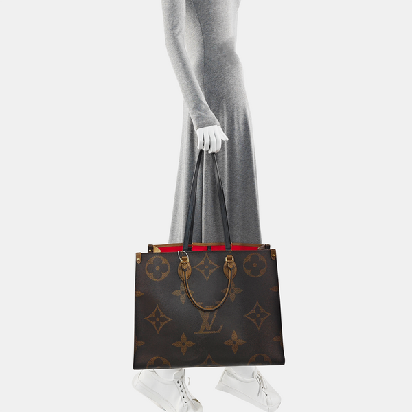 ONTHEGO GM Monogram Coated Canvas Brown
