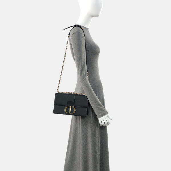 30 Montaigne Calfskin Black