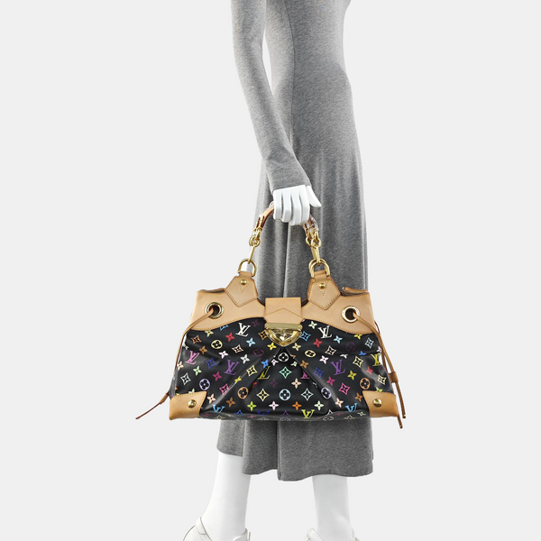 LV × TM URSULA Monogram Coated Canvas Black