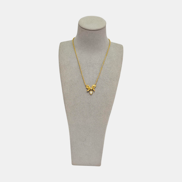 Bow Metal Gold Necklace