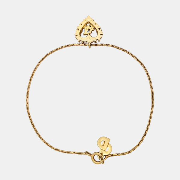 Dior Oblique Metal Gold Bracelet