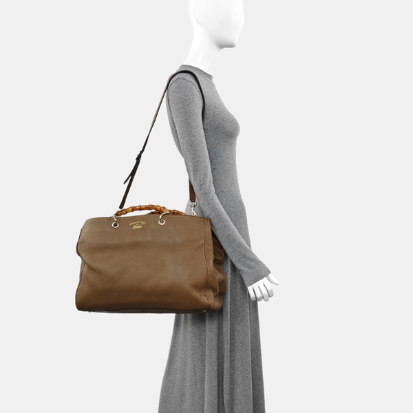 Bamboo 1947 Large Calfskin Brown