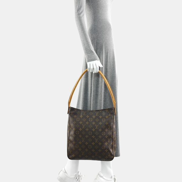 LOOPING GM Monogram Coated Canvas Brown
