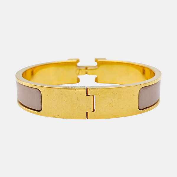 Clic H Metal Gold Bangle