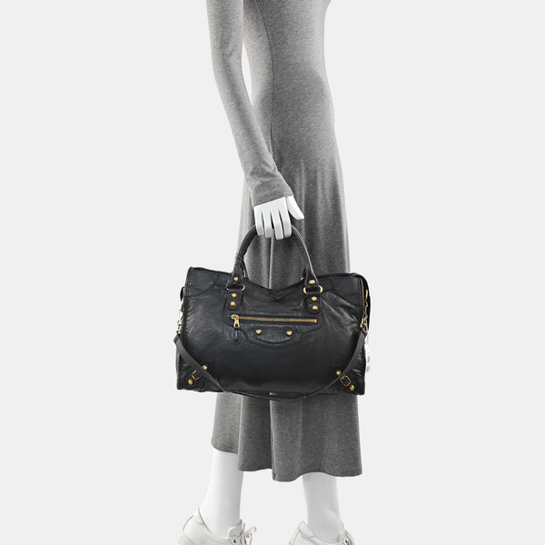 Classic City Medium Lambskin Gray