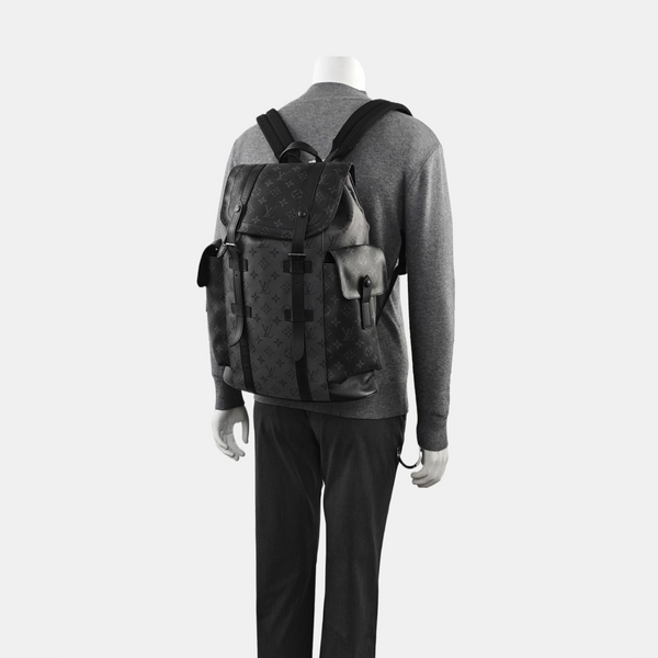 CHRISTOPHER MM Monogram Coated Canvas Gray