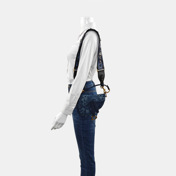 Saddle Mini Canvas Blue
