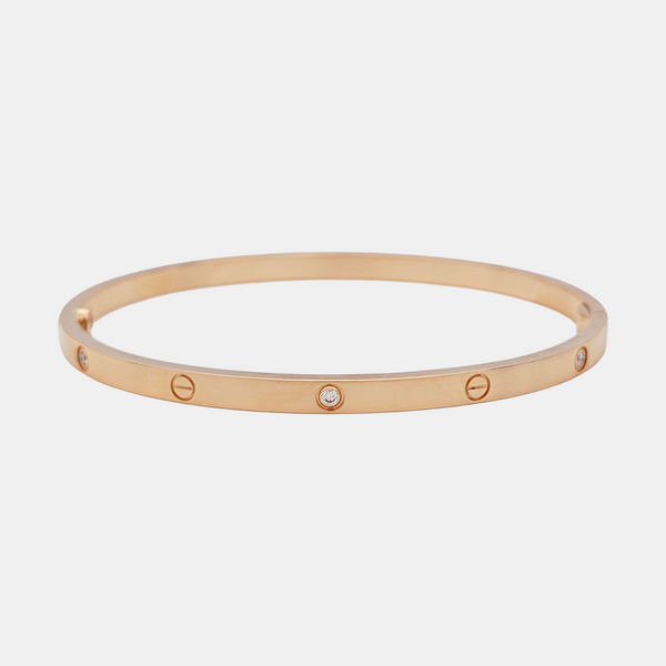 LOVE 18k Rose Gold Bangle
