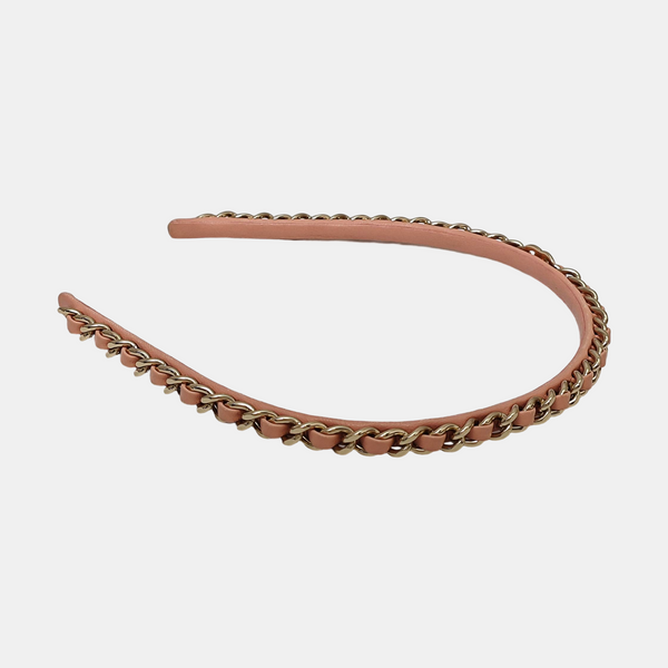 Metal Hairband Red
