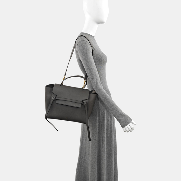 BELT Mini Calfskin Gray