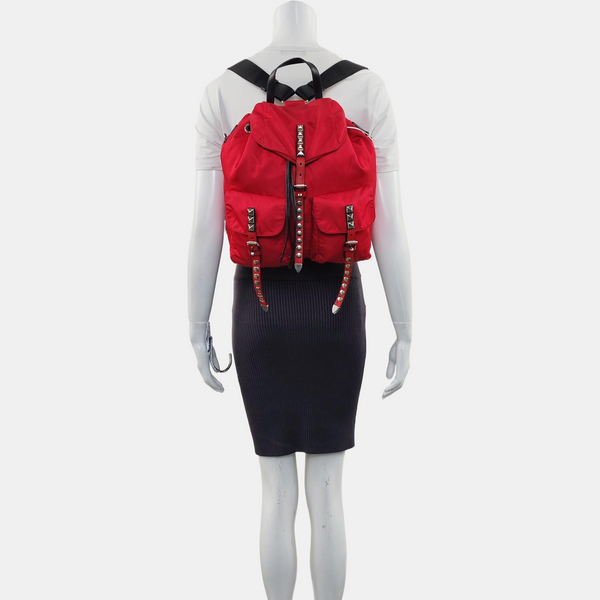 Black Nylon Nylon Red