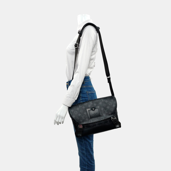 VOYAGER PM Monogram Coated Canvas Black