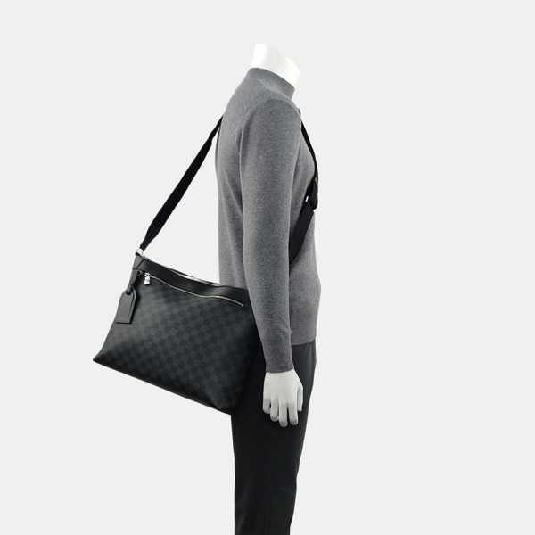 MICK MM Damier Graphite Coated Canvas Gray