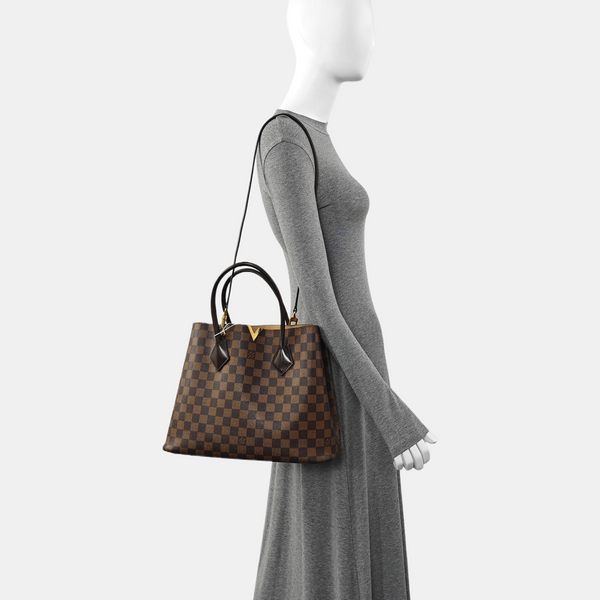 KENSINGTON BOWLING Damier Ebene Coated Canvas Brown
