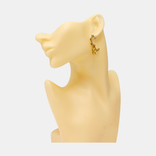 Metal Gold Stud Earrings