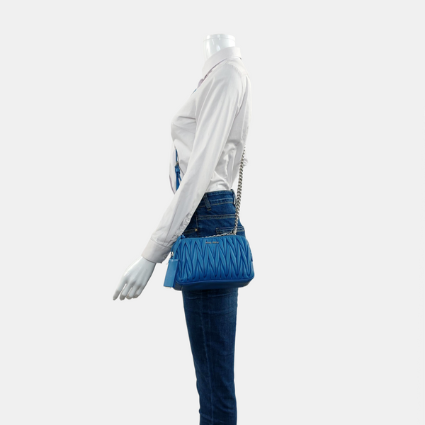Matelassé Quilted Lambskin Blue