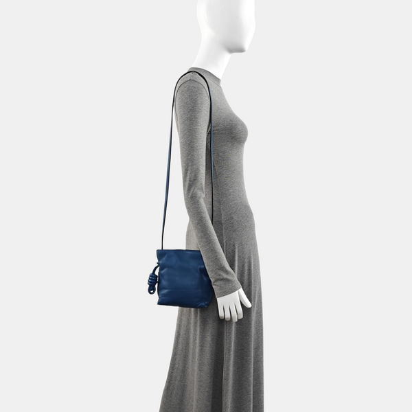 Authenticated pre-owned Flamenco Calfskin Blue - Shoulder Bag at Looply