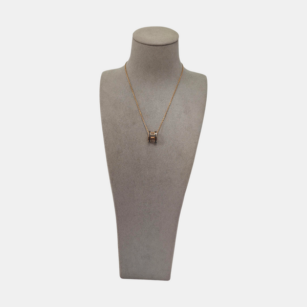 Pop H Metal Rose Gold Necklace