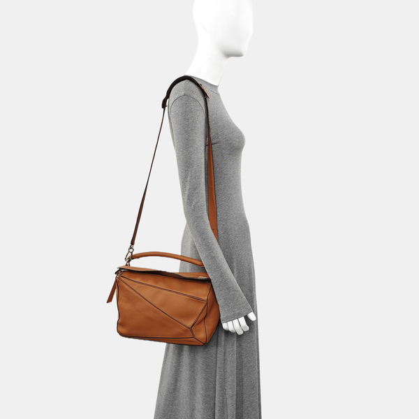 Puzzle Medium Calfskin Brown