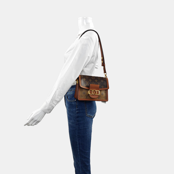 DAUPHINE Mini Monogram Coated Canvas Brown