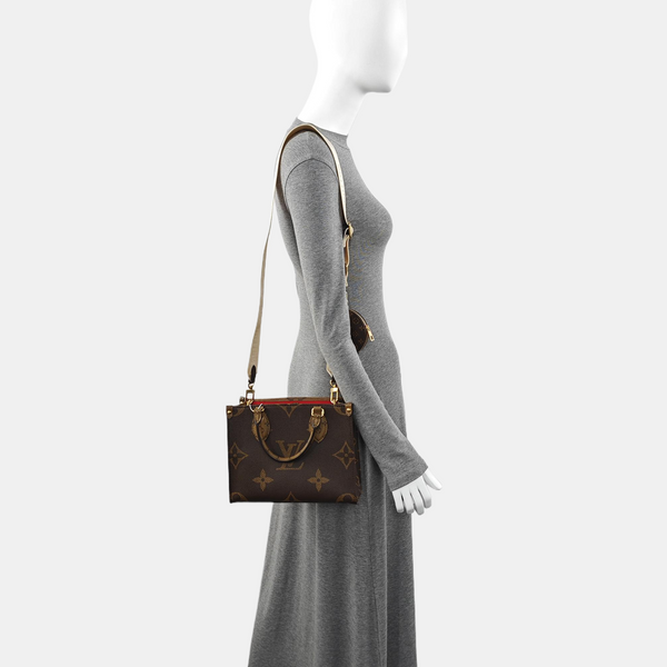 ONTHEGO PM Monogram Coated Canvas Brown