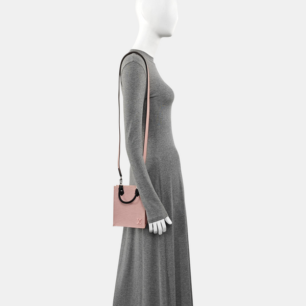SAC PLAT Mini Epi Pink