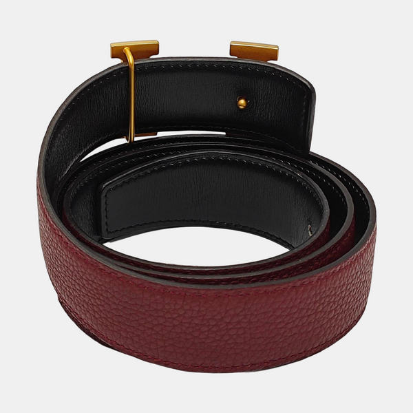 Leather Belt Red