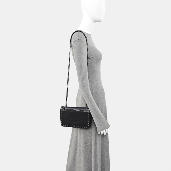 Calfskin Shoulder Bag Black