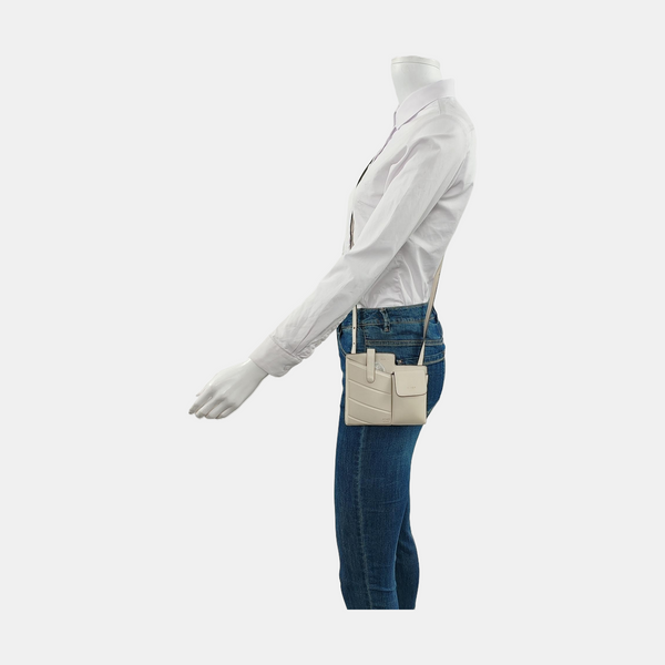 2 Pockets Calfskin White