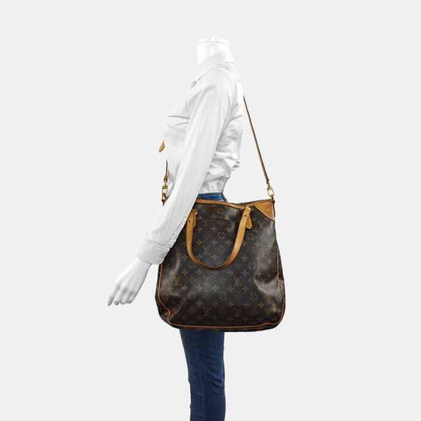 ODEON Monogram Coated Canvas Brown
