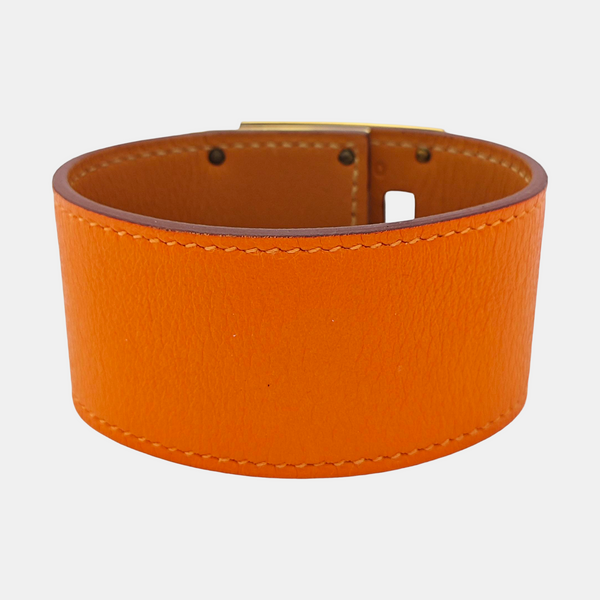Kelly Dog Leather Orange Bangle