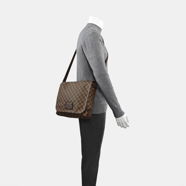 BROOKLYN Damier Ebene Coated Canvas Brown